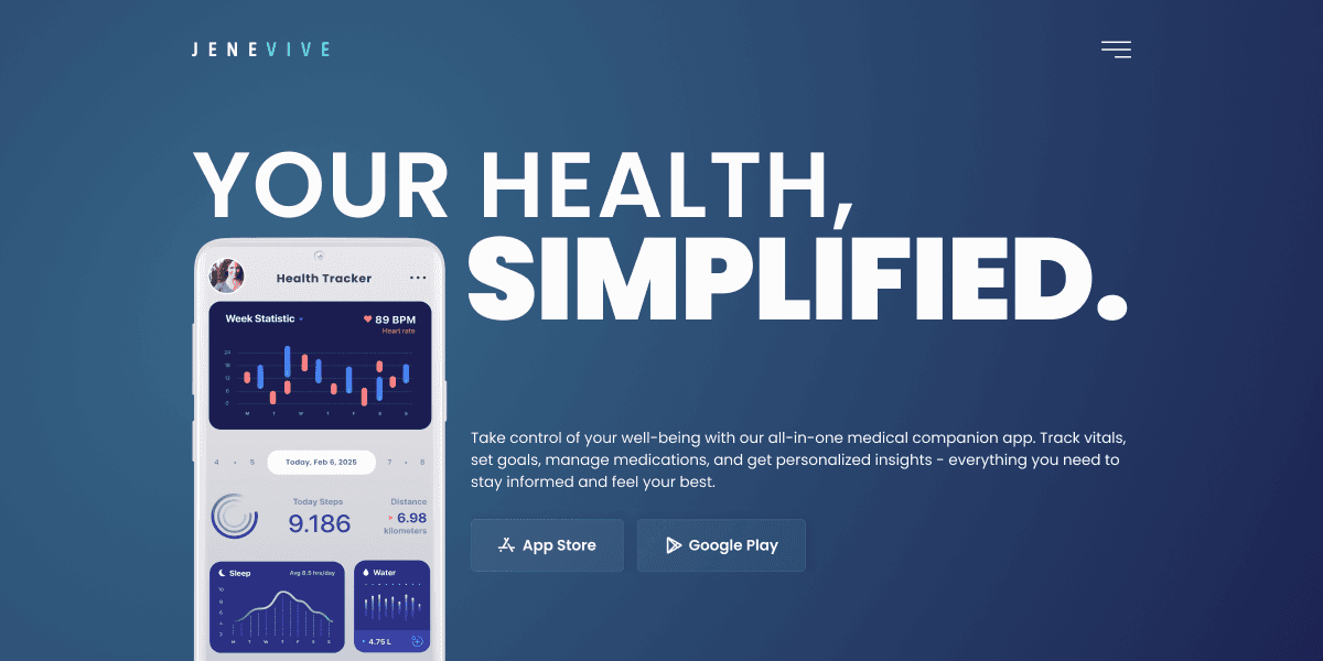 Jenevive Health project screenshot