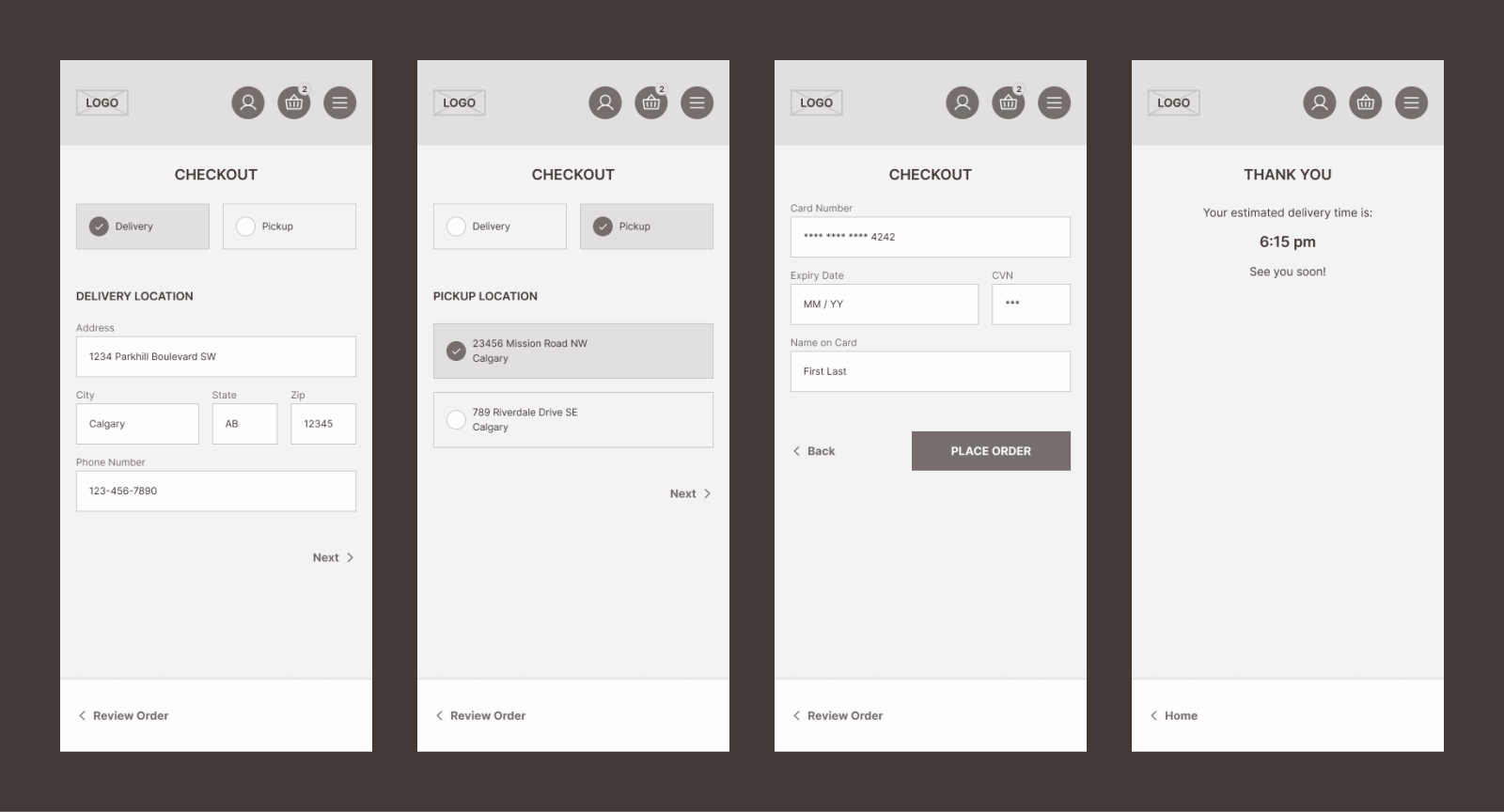 mi casa wireframes page 2